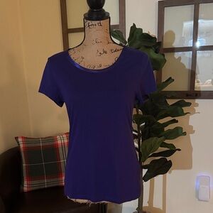 Banana Republic Rich Purple Short Sleeve Tee